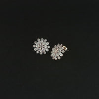 Urthn AD Stone Gold Plated Stud Earrings - 1308048B