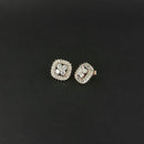 Urthn AD Stone Gold Plated Stud Earrings - 1308049B
