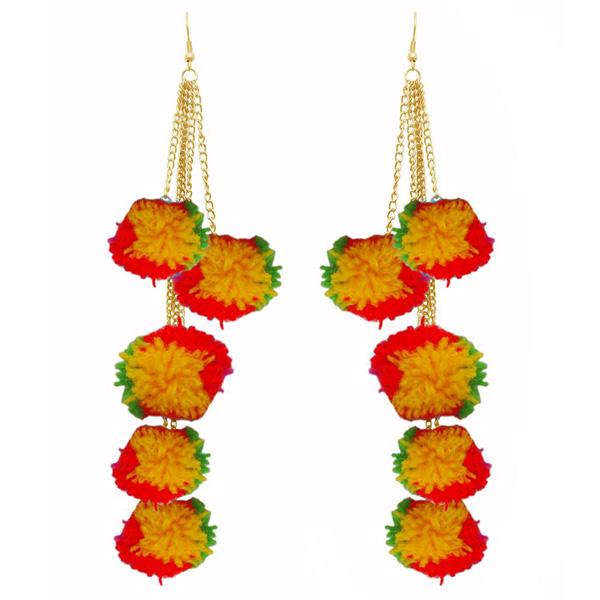 Jeweljunk Multi Thread Gold Plated Earrings - 1308301A