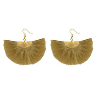 Jeweljunk Green Thread Gold Plated Earrings - 1308354B