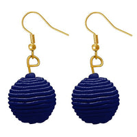 Jeweljunk Blue Thread Dangler Earrings - 1308358G