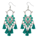 Jeweljunk Thread Meenakari Afghani Tassel Earrings - 1308365D
