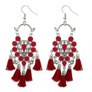 Jeweljunk Thread Meenakari Afghani Tassel Earrings - 1308365E