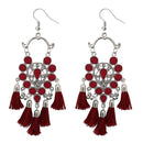 Jeweljunk Thread Meenakari Afghani Tassel Earrings - 1308365H