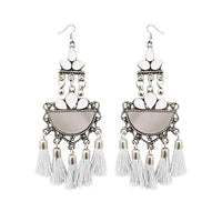 Jeweljunk Thread Meenakari Afghani Tassel Earrings - 1308370A