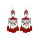 Jeweljunk Thread Meenakari Afghani Tassel Earrings - 1308370E