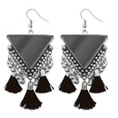 Jeweljunk Black Thread Afghani Tassel Earrings - 1308374E