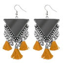 Jeweljunk Brown Thread Afghani Thread Earrings - 1308374I