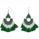 Jeweljunk Thread Meenakari Afghani Tassel Earrings - 1308375I