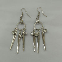 Urthn Silver Plated Austrain Stone Dangler Earrings