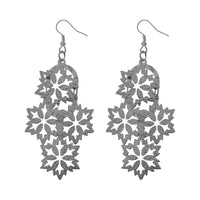 Urthn Oxidised Plated Designer Dangler Earrings