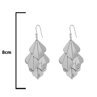 Urthn Silver Plated Designer Dangler Earrings
