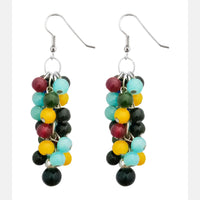 Kriaa Antique Beads Multicolor Dangler fashion Earrings