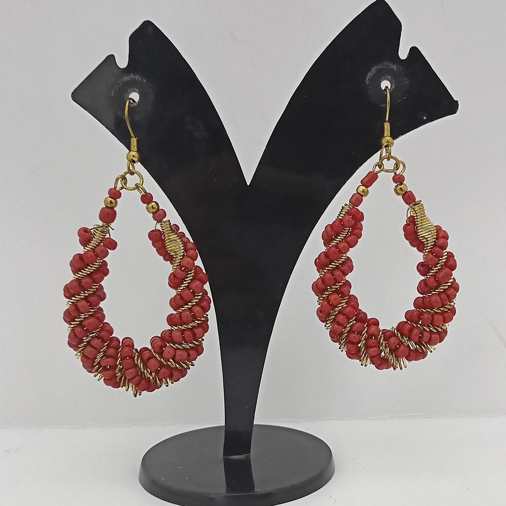 Jeweljunk Gold Plated Beads Dangler Earrings  - 1309094A