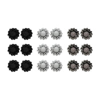 14Fashions Multicolor 9 Pair Of Stud Earrings Set - 1309206B