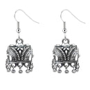 Jeweljunk Oxidised Jhumki Earrings - 1309309