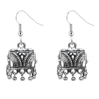 Jeweljunk Oxidised Jhumki Earrings - 1309309