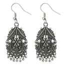 Jeweljunk Rhodium Plated Jhumki Earrings - 1309331