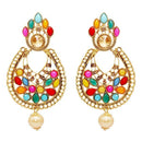 Kriaa Austrian Stone Kundan Navrang Dangler Earrings -1309803
