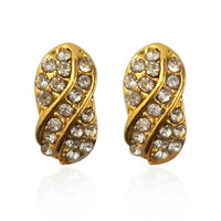 Kriaa White Austrian Stone Stud Earrings