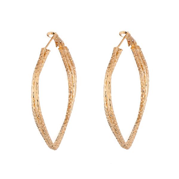 Kriaa Gold Plated Hoop Earrings - 1310201B