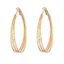 Kriaa Gold Plated Hoop Earrings - 1310203B