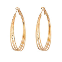 Kriaa Gold Plated Hoop Earrings - 1310203B