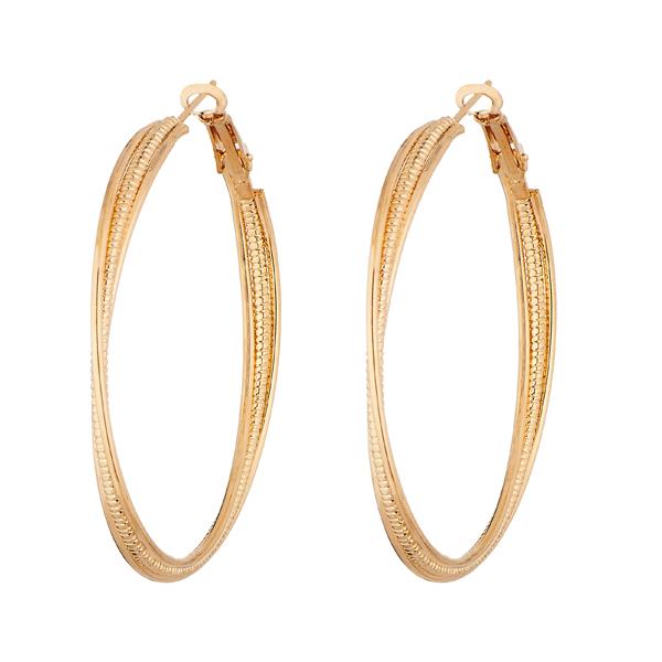 Kriaa Gold Plated Hoop Earrings - 1310204B