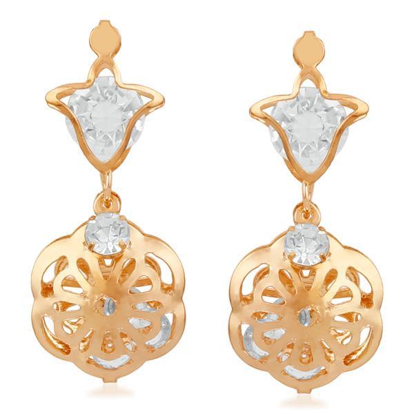 Urthn Gold Plated Stone Dangler Earrings - 1310613B