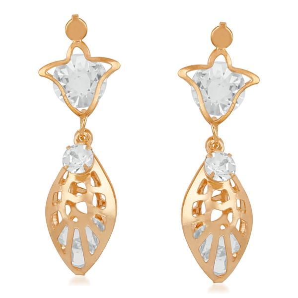 Urthn Gold Plated Stone Dangler Earrings - 1310615B