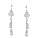 Urthn Silver Plated Stone Dangler Earrings - 1310621