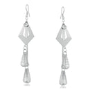 Urthn Stone Silver Plated Dangler Earrings - 1310622