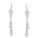 Urthn Silver Plated Stone Dangler Earrings - 1310623
