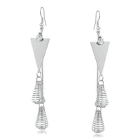 Urthn Silver Plated Stone Dangler Earrings - 1310623