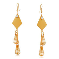 Urthn Stone Gold Plated Dangler Earrings - 1310628
