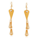 Urthn Gold Plated Stone Dangler Earrings - 1310630