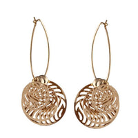 Urthn Gold Plated Round Shape Hoop Earrings - 1310660A