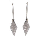 Urthn Rhodium Plated Dangler Earrings - 1310667A