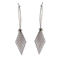 Urthn Rhodium Plated Dangler Earrings - 1310667A