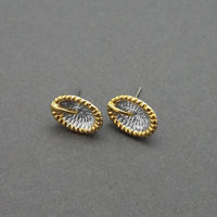 Urthn 2 Tone Plated Assorted  Stud Earrings - 1310710