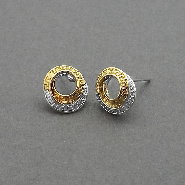 Urthn 2 Tone Plated Assorted  Stud Earrings - 1310726