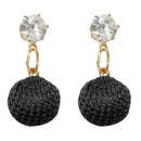 Urthn Austrian Stone Gold Plated Dangler Earrings - 1310904B