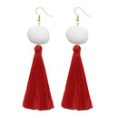 Jeweljunk Red Thread Gold Plated Earrings - 1310966C