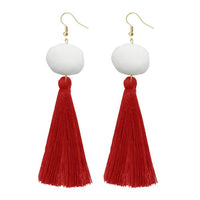 Jeweljunk Red Thread Gold Plated Earrings - 1310966C