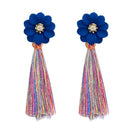Jeweljunk Multi Thread Gold Plated Tassel Earrings - 1310967D