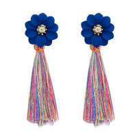 Jeweljunk Multi Thread Gold Plated Tassel Earrings - 1310967D