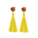 Jeweljunk Yellow Thread Gold Plated Earrings - 1310969E