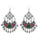 Jeweljunk Black Oxidised Plated Afghani Earrings - 1311034L