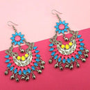 Jeweljunk Blue Meenakari Afghani Earrings - 1311055J
