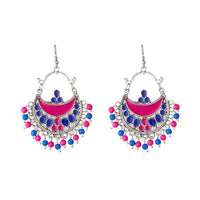 Jeweljunk Meenakari Beads Afghani Earrings - 1311210C